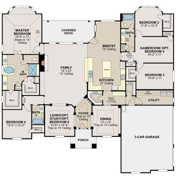 Ryland Homes Floor Plans 2012 Dinmont model in the Amber