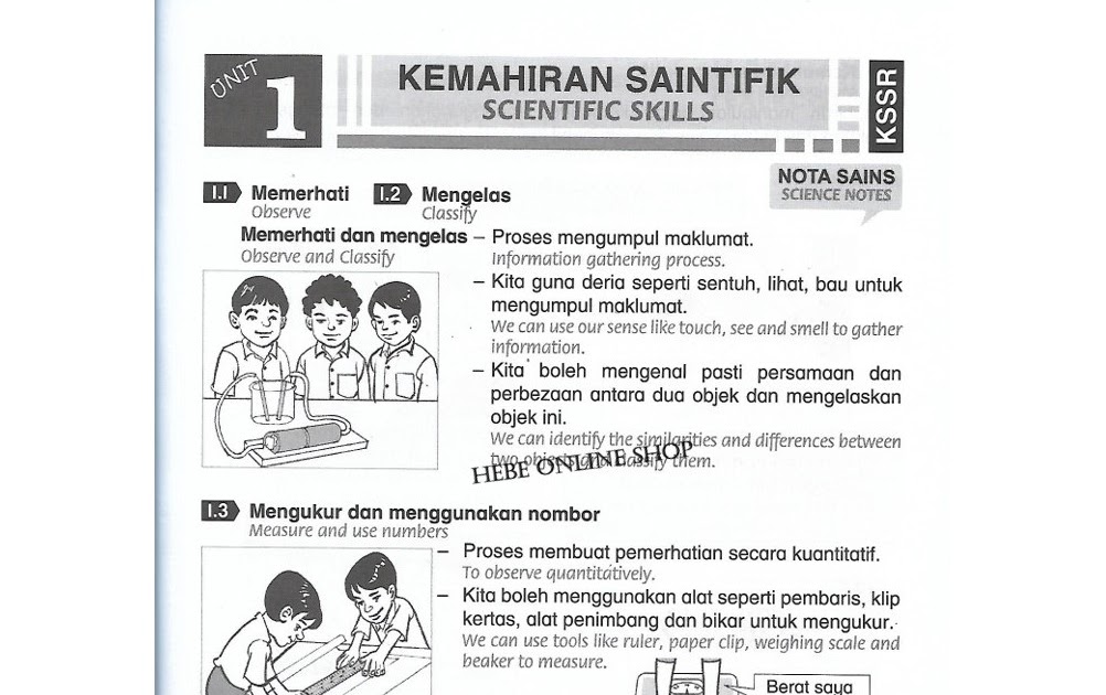 Latihan Sains Tahun 2 2020  Sabah Buku Latihan Masteri A Sains Tahun 2