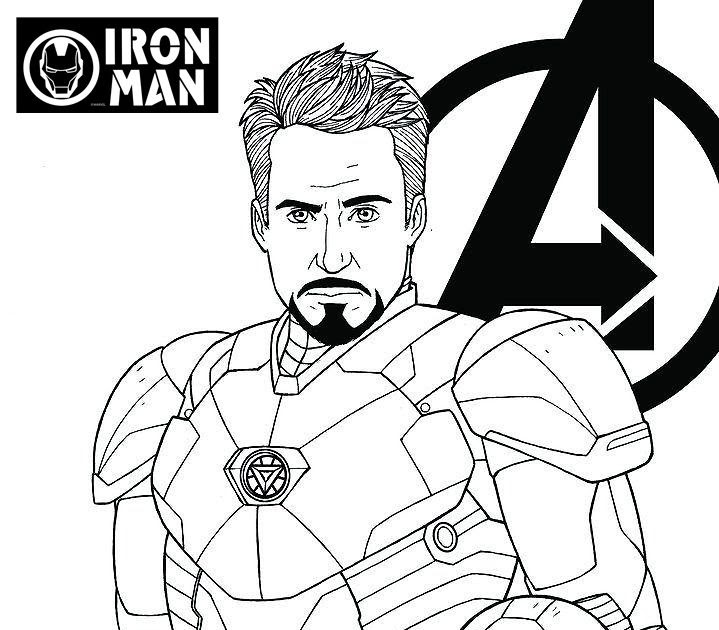 Avengers Endgame Iron Man Coloring Pages - colouring mermaid