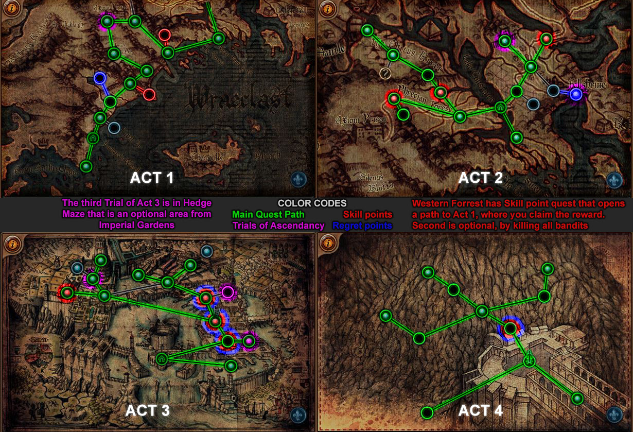 Path Of Exile Act 2 Map - Vector U S Map