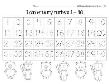 15 [PDF] NUMBER TRACING WORKSHEETS 1-40 PRINTABLE ZIP DOCX DOWNLOAD