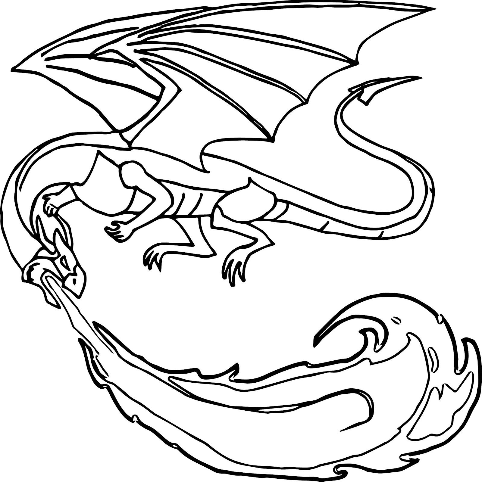 Rainwing Dragon Coloring Page - 105+ SVG File Cut Cricut