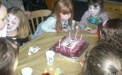 Blowing out the candles