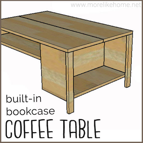diy coffee table building plans minimalist built in bookshelf