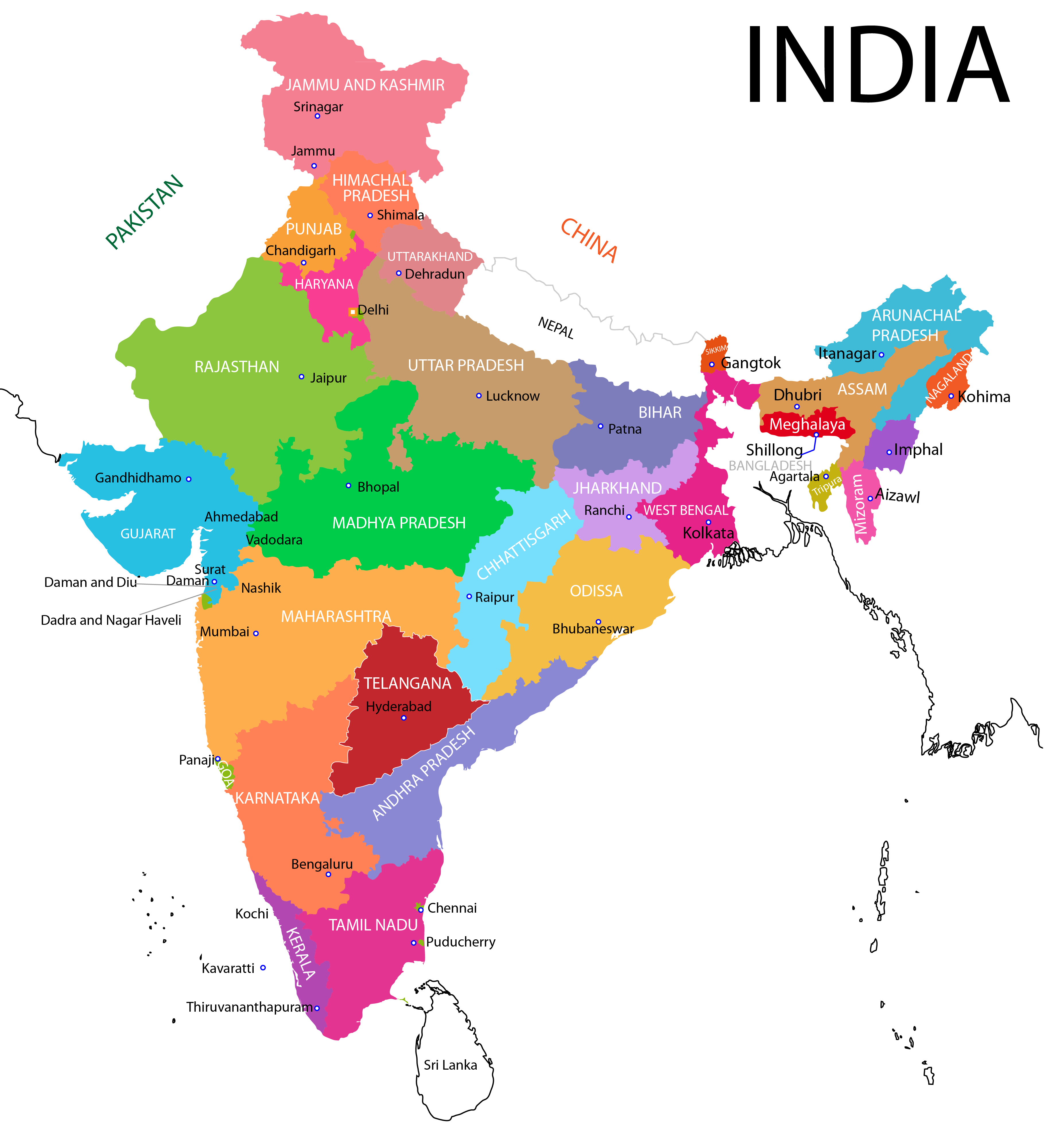 Map Of India Png Maps Of The World