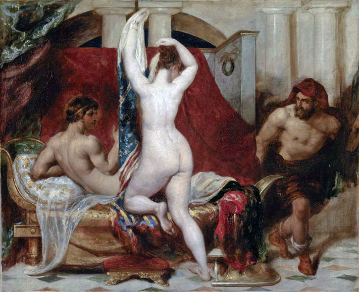 William Etty Candaules pintura