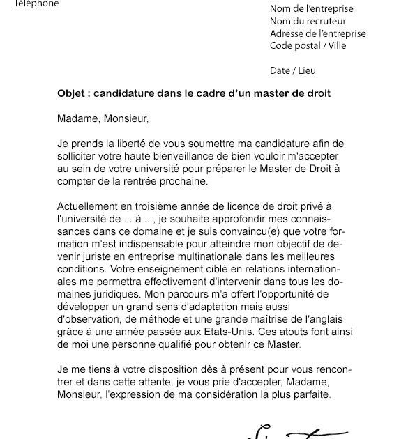 ouvrir la lettre