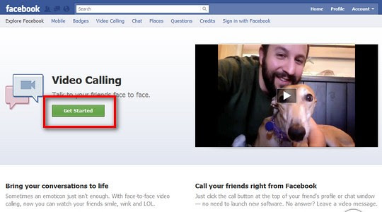 facebook video calling