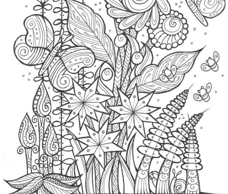 Flowers And Butterflies Coloring Pages / 116 Best Butterfly Coloring