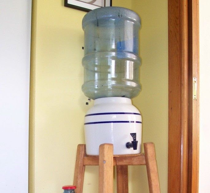 5 gallon water bottle holder storage diy
