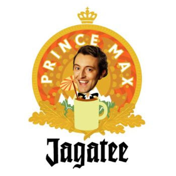 Jagatee by Prince Max, who looks like a white man in a beer stein