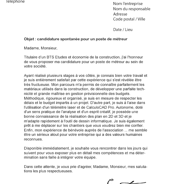 Demande De Stage Dans Un Laboratoire De Recherche Pdf