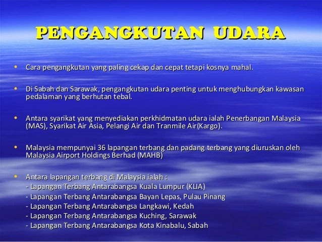 Kesan Perkembangan Pengangkutan Terhadap Alam Sekitar  Kesan negatif