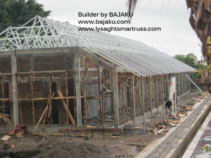 Atap Zincalume BlueScope dan Baja Ringan SMARTRUSS proyek Atap Zincalume BlueScope dan Baja Ringan SMARTRUSS proyek