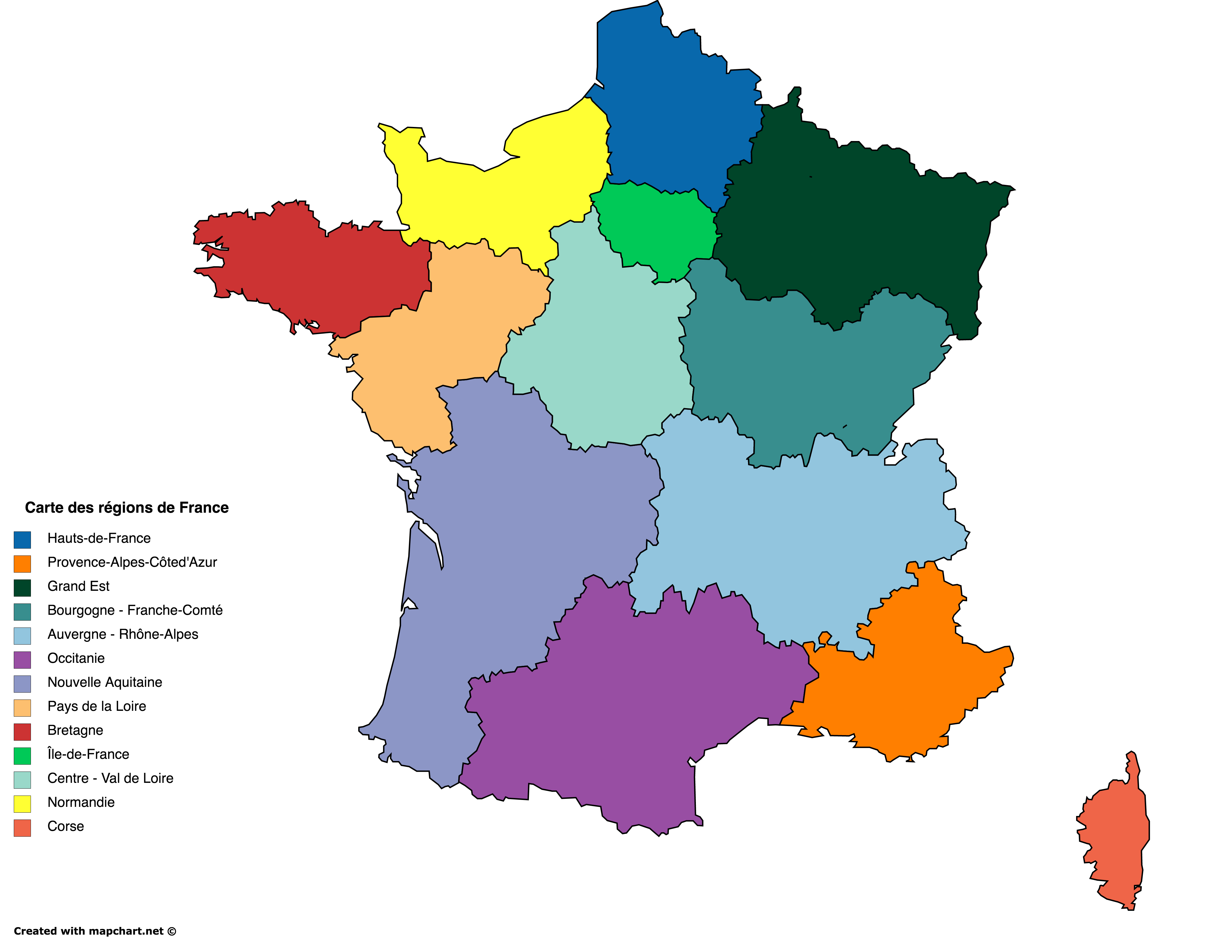 Carte De France A Colorier Avec Paint - Visual Motley