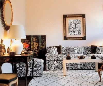(BrandonRugs.com) Image used for the cover of "Billy Baldwin Decorates" features a Beni Ourain rug. (Quadrille/Arbre de Matisse + billy baldwin)