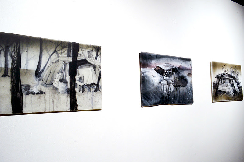 Michael Endo Trio of Paintings