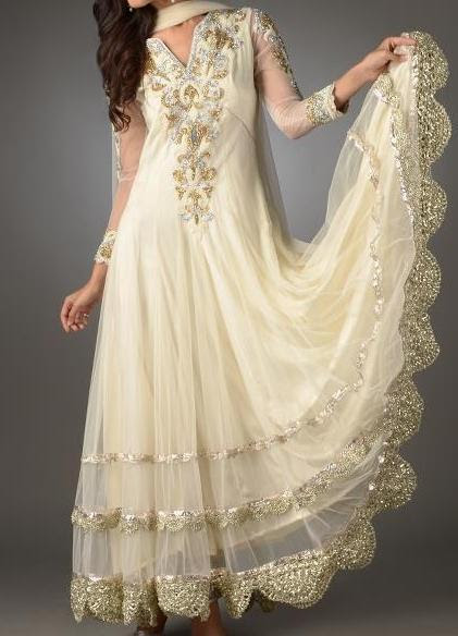 net wali long frock