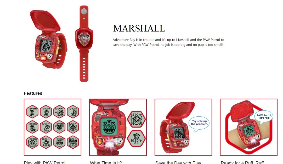 marshall paw patrol watch
