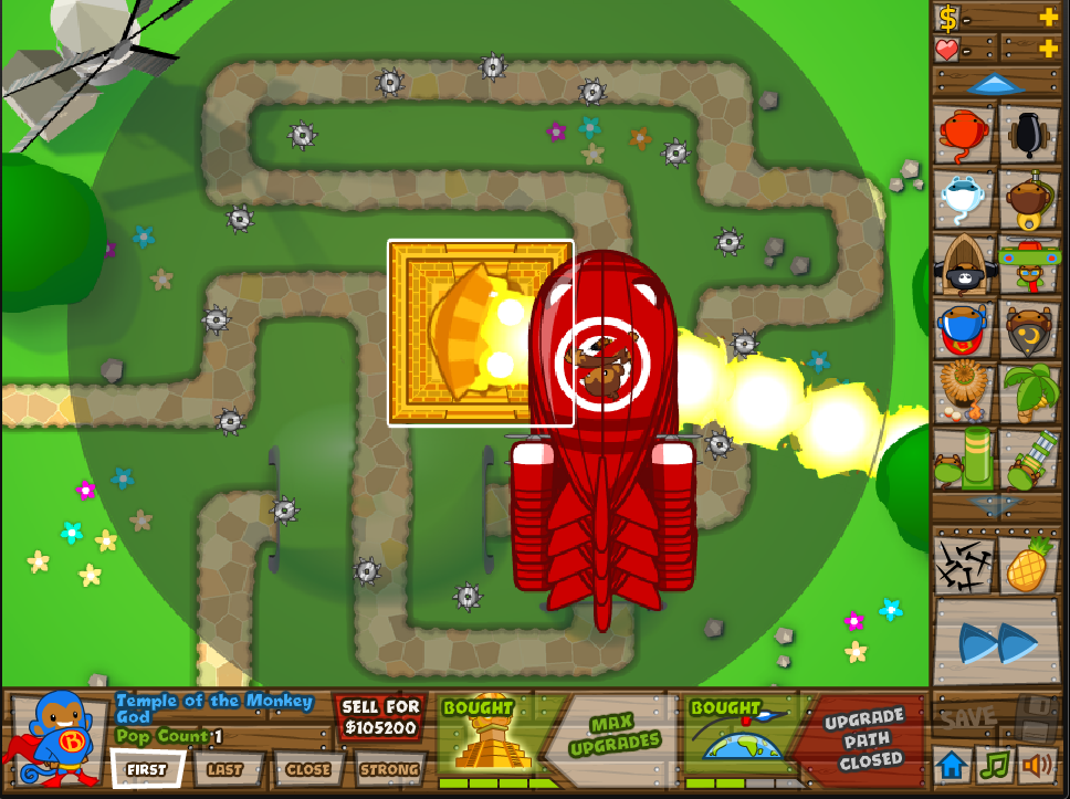 Black And Gold Games Bloons Tower Defense 5 Temple Of The Monkey God
