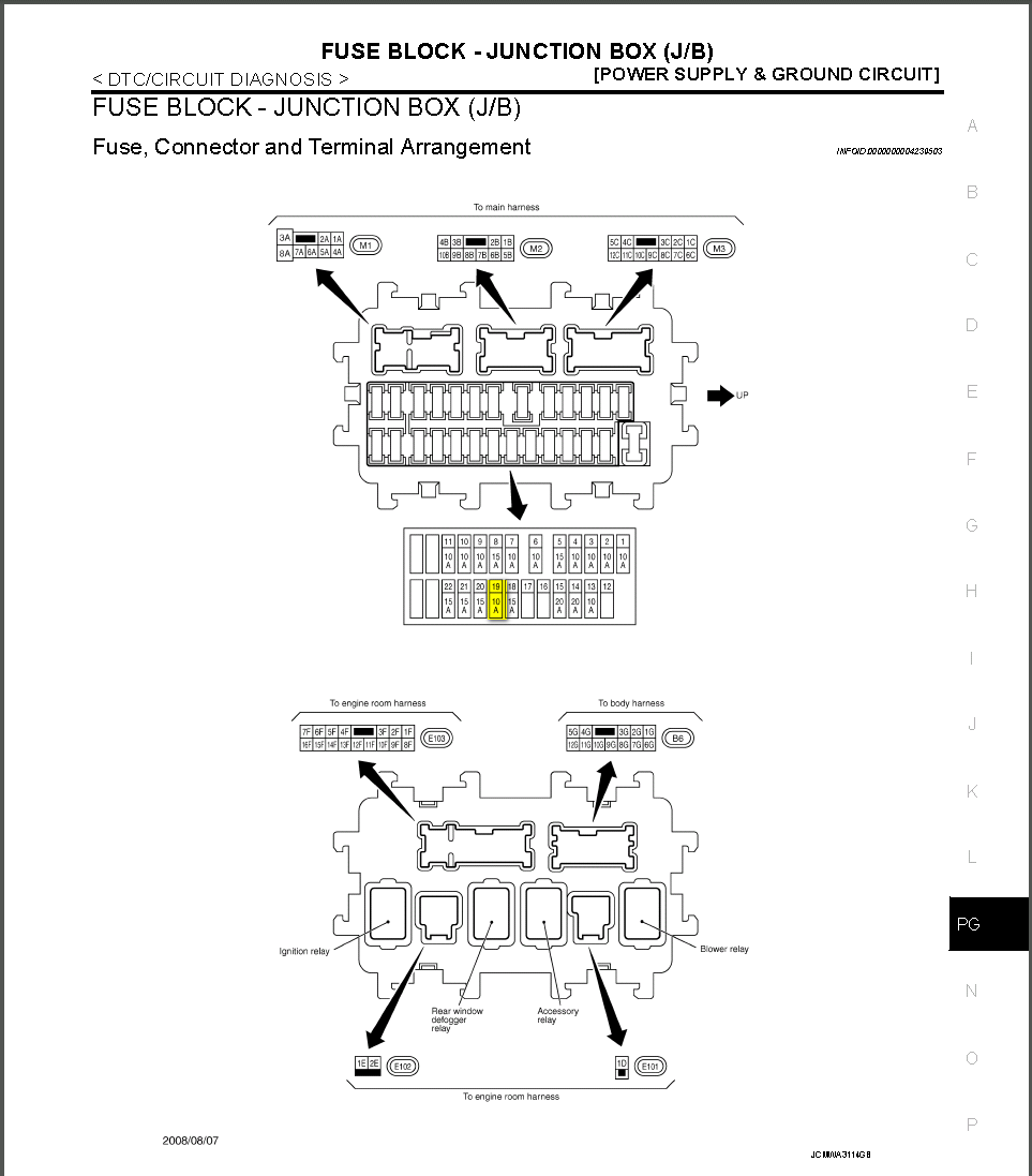 Infiniti G37 Fuse Box - 88 Wiring Diagram