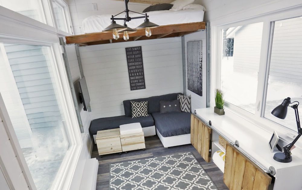 Open Concept Tiny House Floor Plans With Loft : Open Concept Rustic