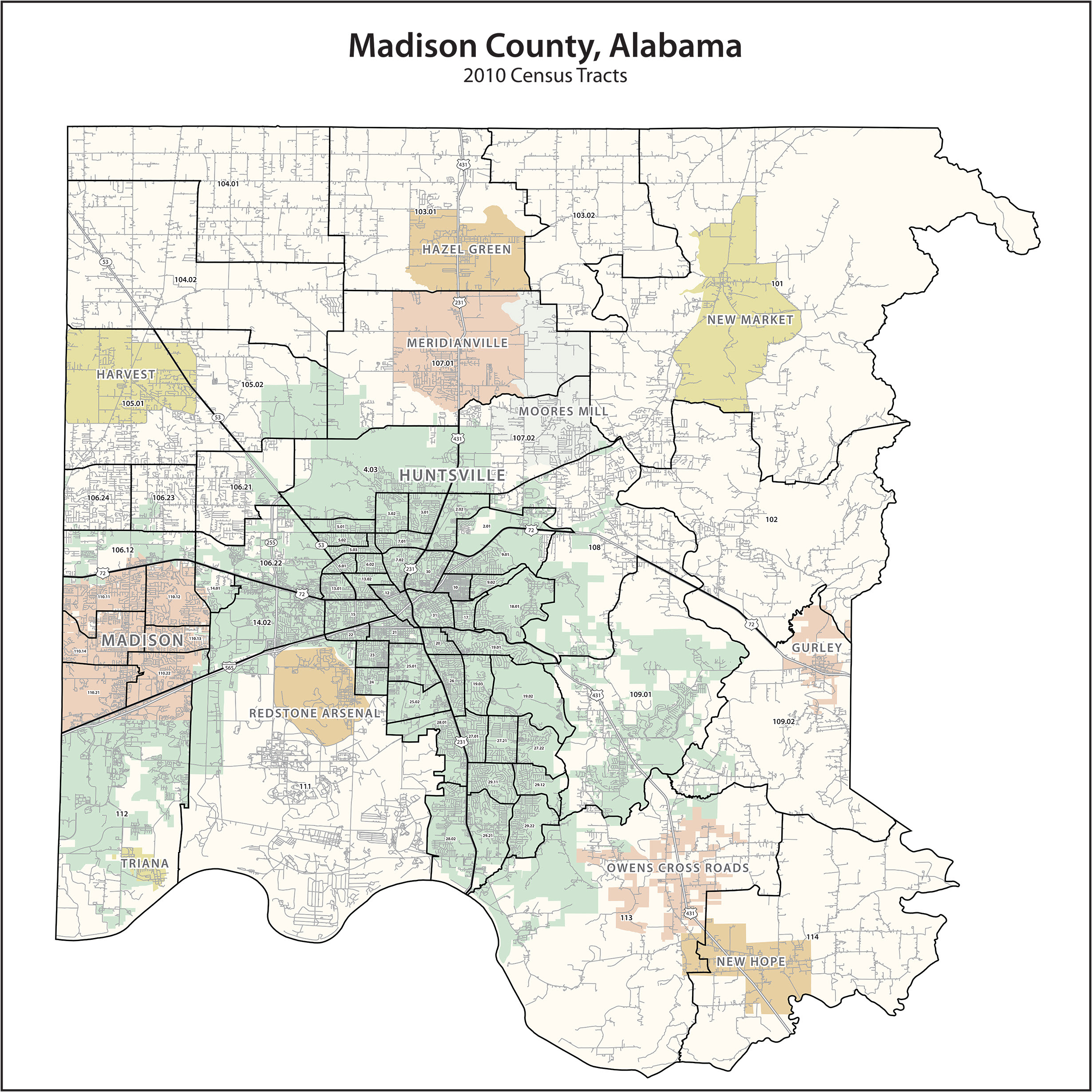 Madison County Al Map Cities And Towns Map vrogue.co