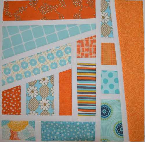 Aqua and Orange Bee - for Cassey