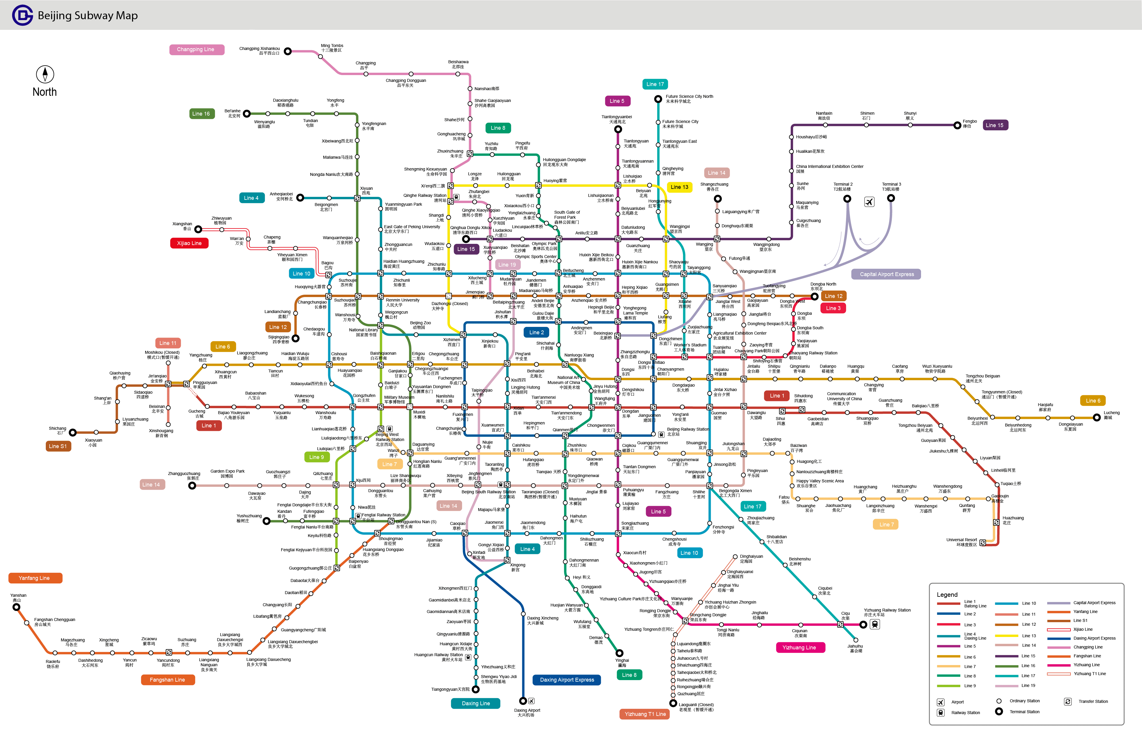 Plan De Metro Beijing | Subway Application