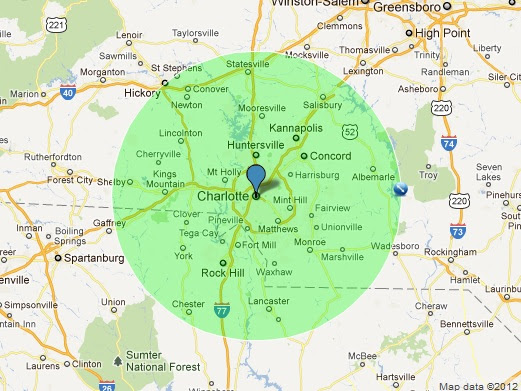 28 Map Of Charlotte And Surrounding Areas - Maps Database Source