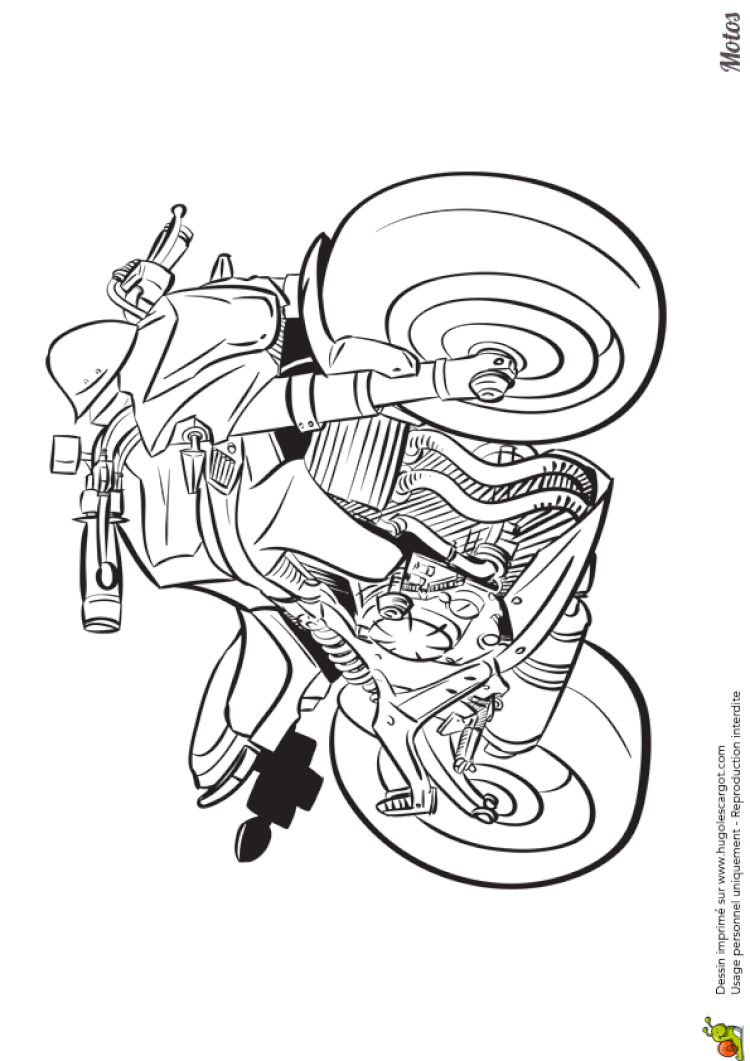 Coloriage Hugo L Escargot Moto | Haut Coloriage HD-Images ...