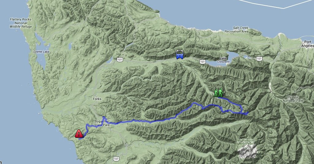 Bogachiel River Trail Section hike Pacific Northwest Trail