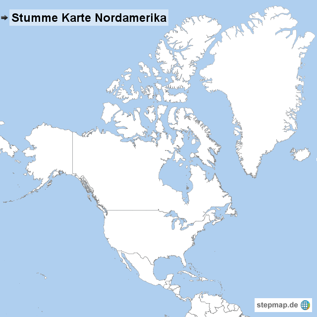 Karte Nordamerika