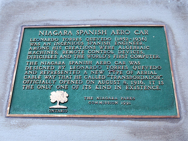 Niagara Spanish Aero Car Plaque