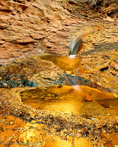 Golden waterfall 1