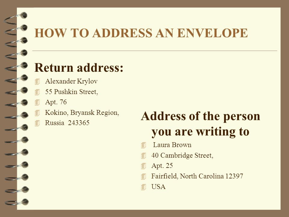 living room mailing address