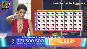 Sara Santos sensual no programa Vamos Jogar