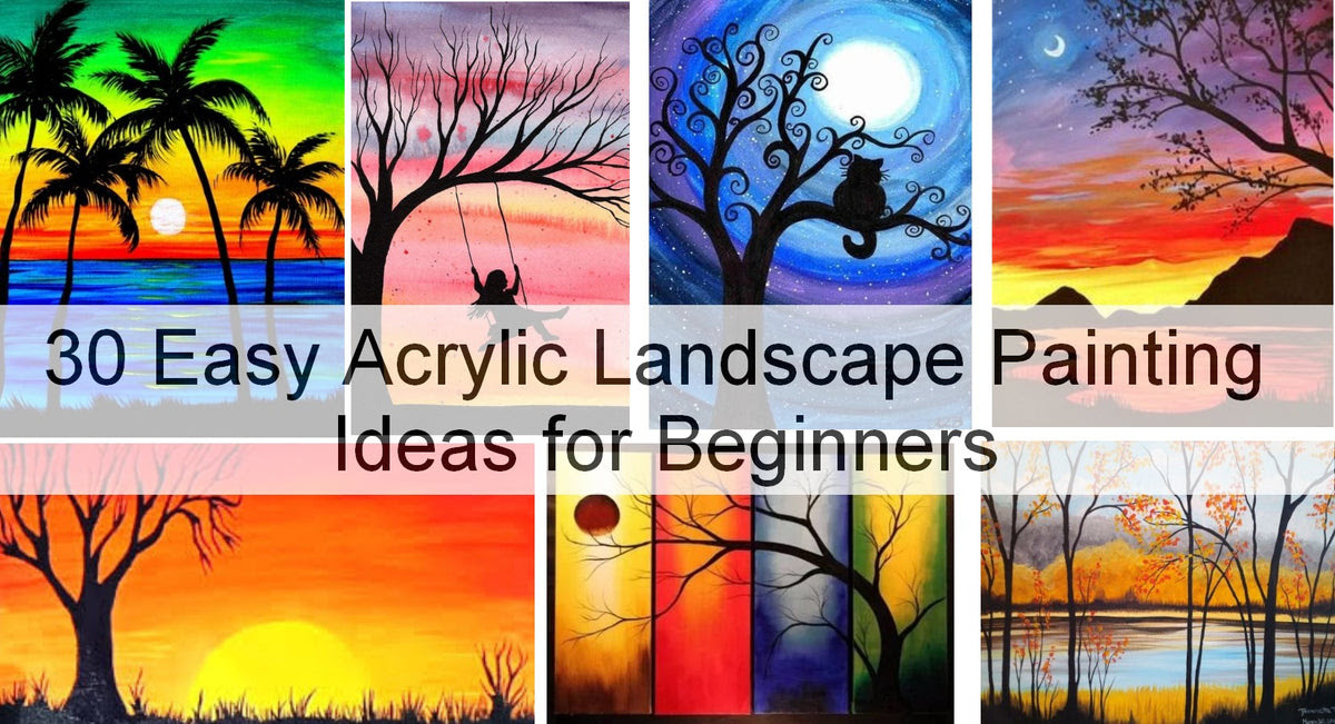 Easy Acrylic Landscape Painting For, Easy Landscape Painting Ideas