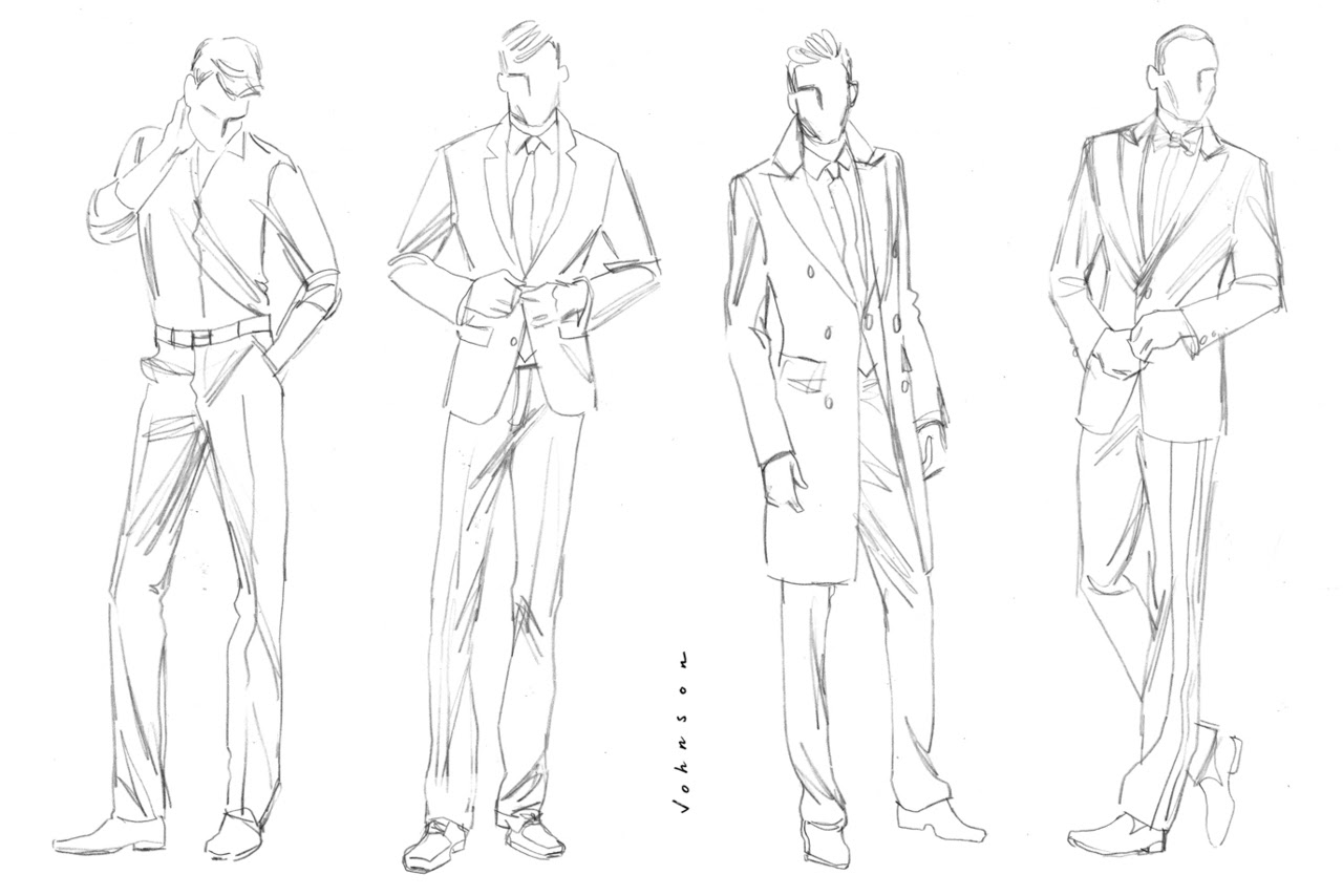 Male Fashion Model Sketch