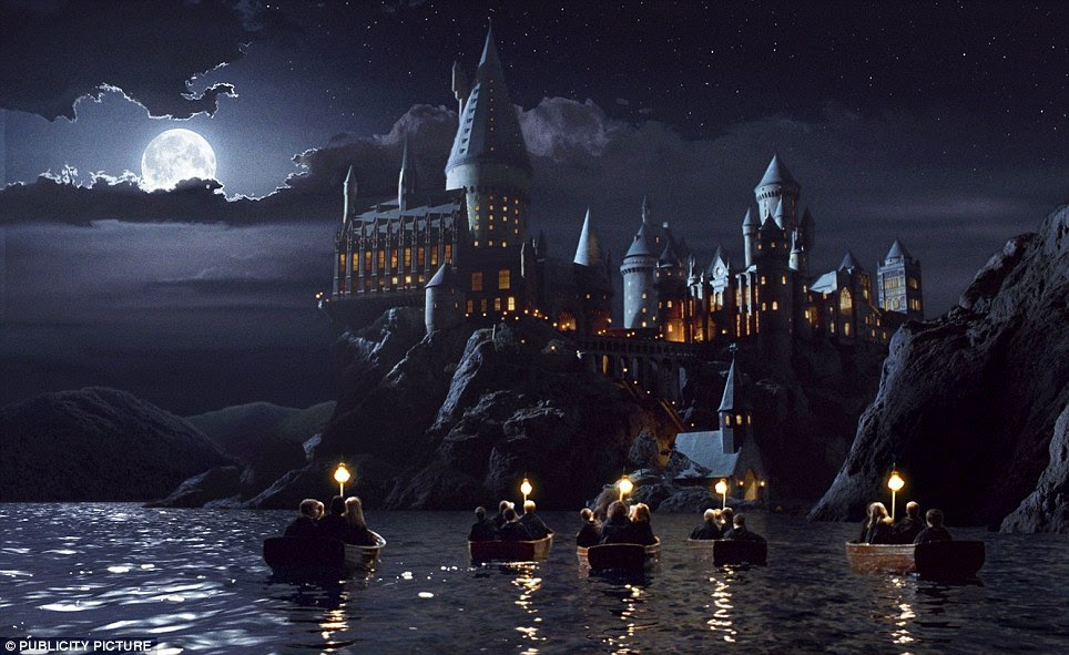 Impressive: The model as it appears in the film Harry Potter and the Sorcerer's Stone