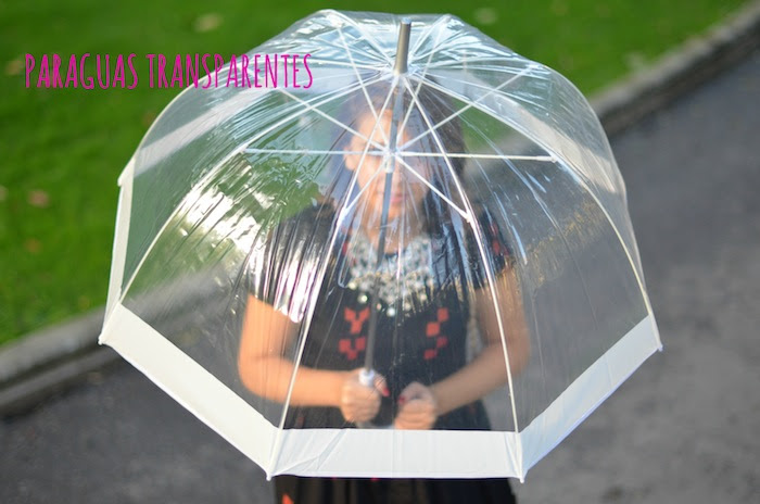 paraguas transparentes