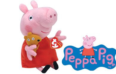 peppa pig beanie toys