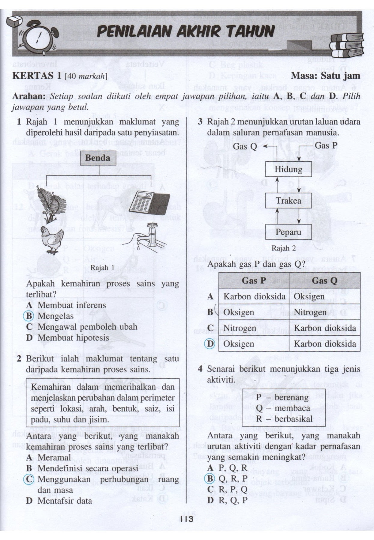 Soalan Dan Jawapan Sains Tahun 4  Jiran