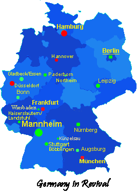 Mannheim Deutschlandkarte