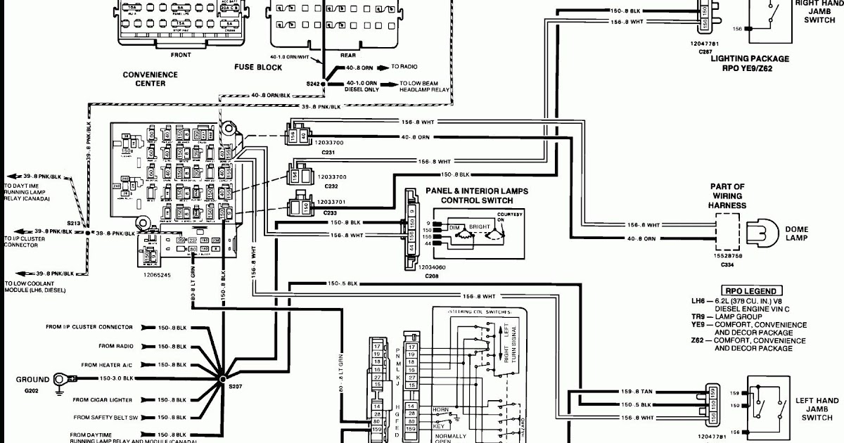 Wiring Diagram For 1984 Chevrolet 1500 - Complete Wiring Schemas