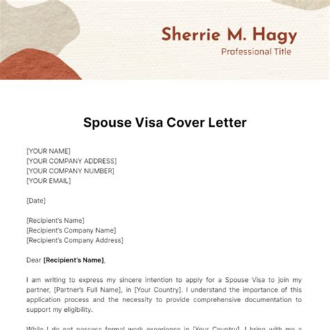 Example Of Cover Letter For Uk Spouse Visa | Cover Letter