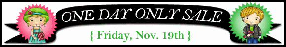 nov. 19th only!! 20% off on all Marci, Luka and panda rubber stamps. Digis are excluded.