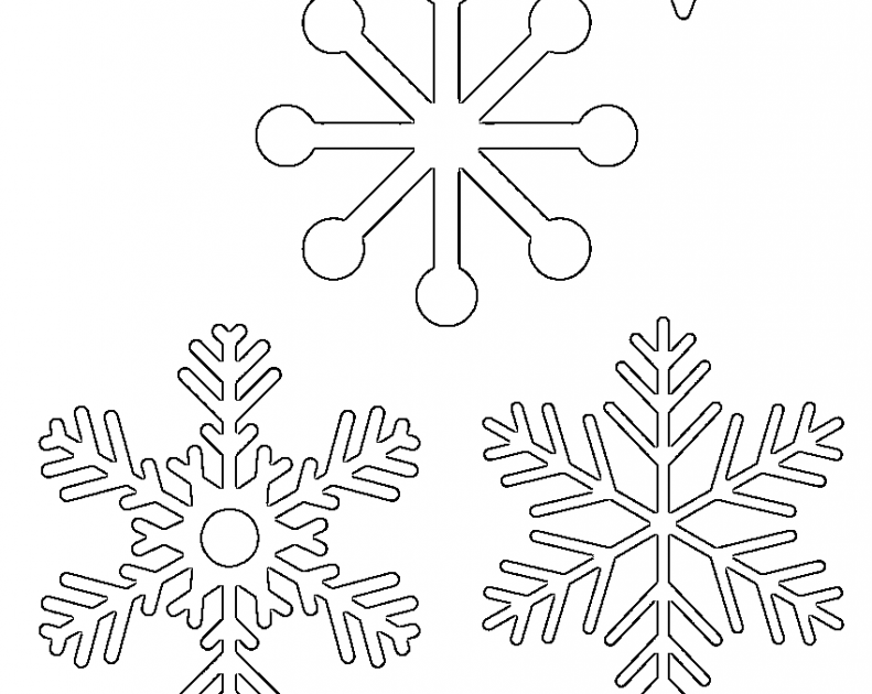 Printable Snowflake Templates