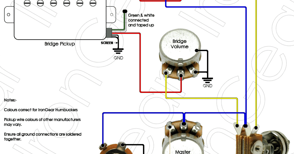 20 Unique 2 Humbucker 1 Volume 1 Tone Wiring