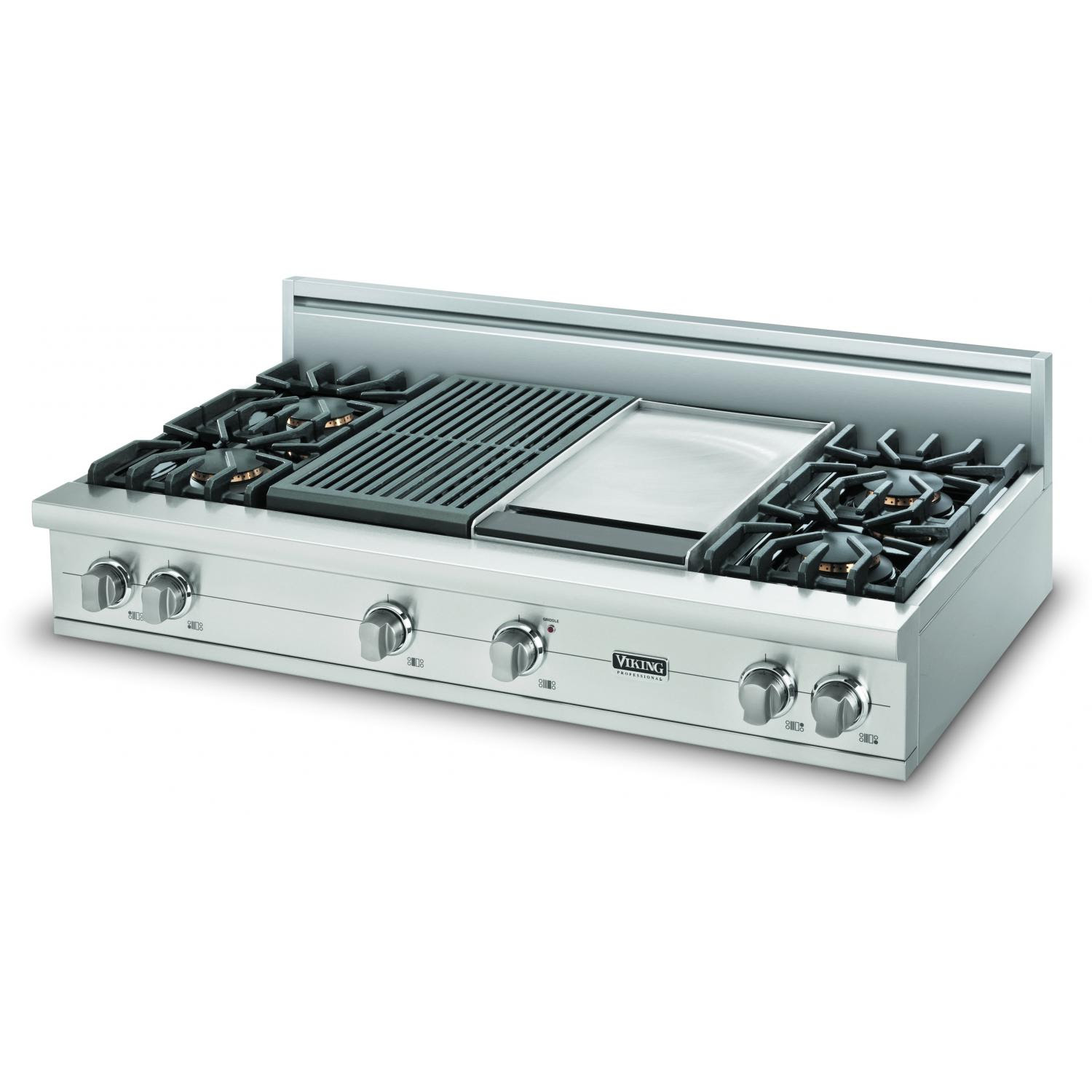 Viking Cooktops Gas Viking VGRT5484GQ 48Inch Professional Series